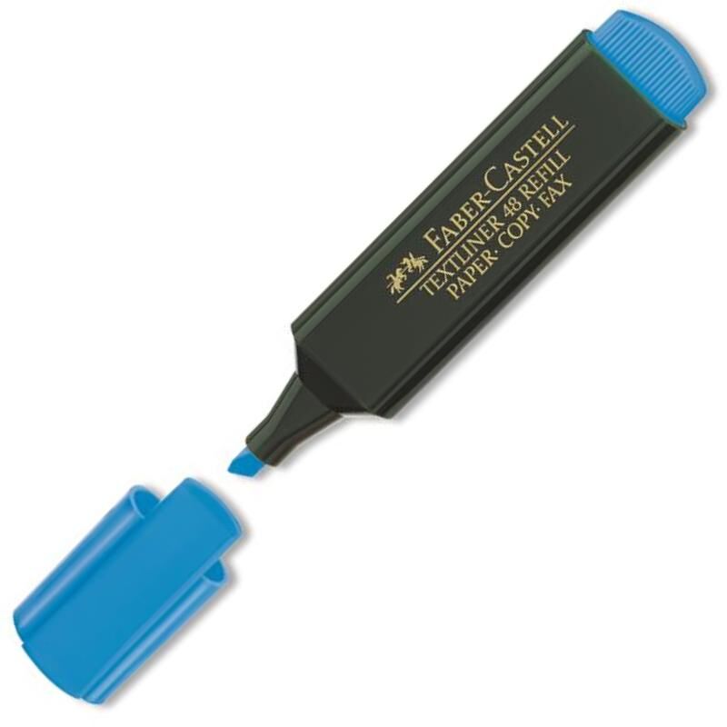 Faber-Castell 1548 Fosforlu Kalem Mavi