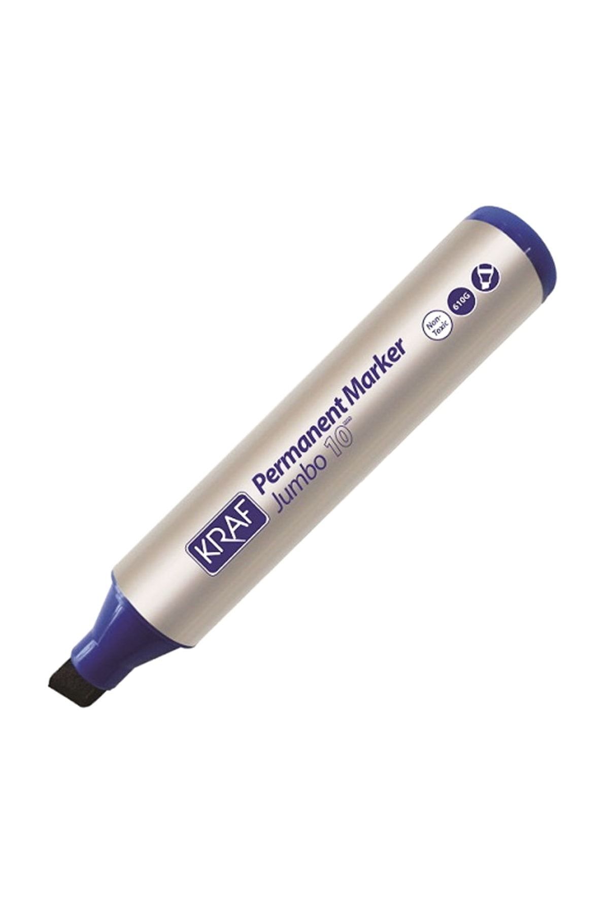 Kraf Permanent Markör Jumbo 10Mm 610G Mavi