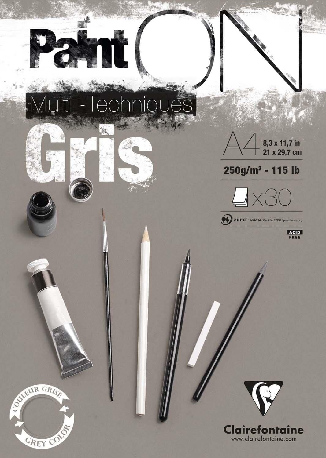 A4 250Gr 30 Yp.Clrf Pasınt-On Gri Renk P0975809