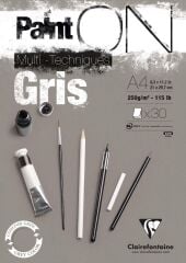 A4 250Gr 30 Yp.Clrf Pasınt-On Gri Renk P0975809