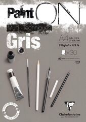 A4 250Gr 30 Yp.Clrf Pasınt-On Gri Renk P0975809