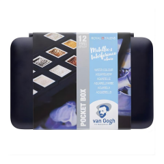 Van Gogh Metalik Tablet Sulu Boya 12 Renk