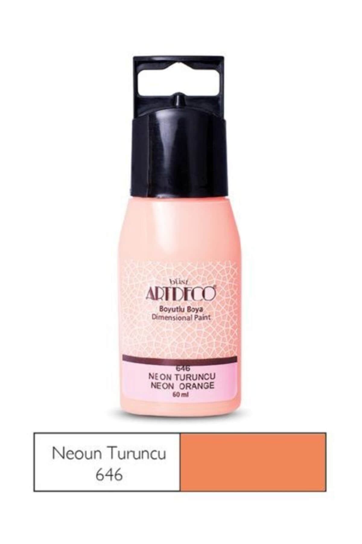 Artdeco Neon Boyutlu Boya 60Ml Turuncu
