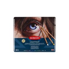 Derwent Lightfast 24 Renk Boya Kalemi Teneke Kutu 2302720