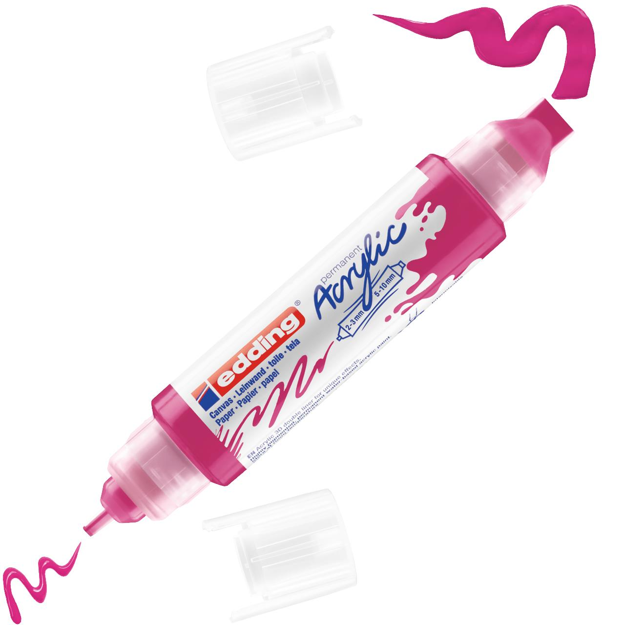 Edding 5400 Akrilik 3D Double Liner Telemagenta