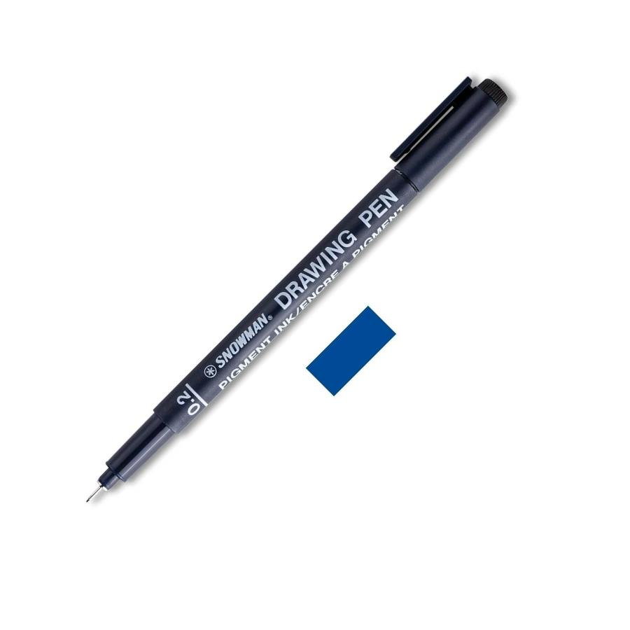 Snowman Teknik Çizim Kalemi Mavi 0.2