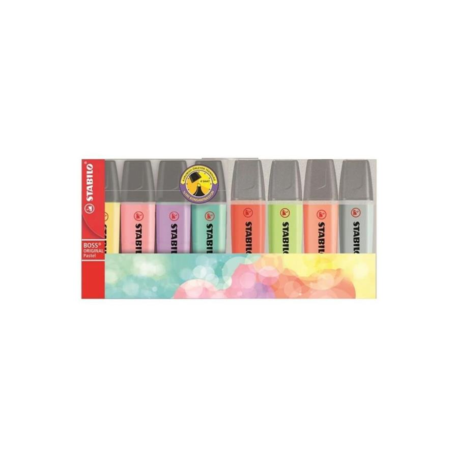 Stabilo Boss Fosforlu Kalem Pastel 8li 70/8-2