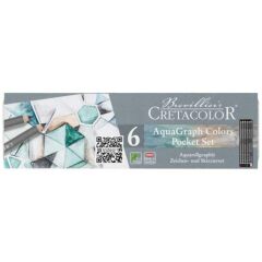 Cretacolor Graphite Aquarell Pencils Pocket Set (Sulandırılabilir Çizim Kalemi Seti) 183 99