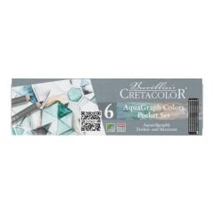 Cretacolor Graphite Aquarell Pencils Pocket Set (Sulandırılabilir Çizim Kalemi Seti) 183 99