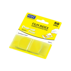 Kraf Index Film 25x45m Pop-Up Tek Renk 50yp Sarı