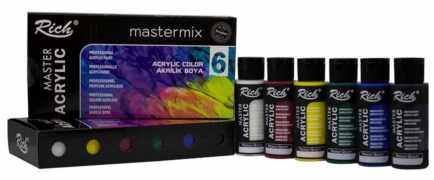 Rich 6Lı 60Cc Master Mıx Akrilik Set
