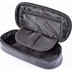 Bback S.Deri Hazneli Oval Kalemlik Siyah 321