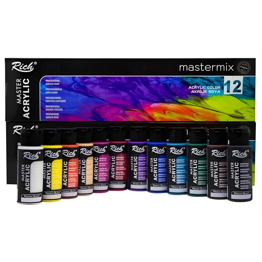 Rich 12Lı 60Cc Master Mıx Akrilik Set