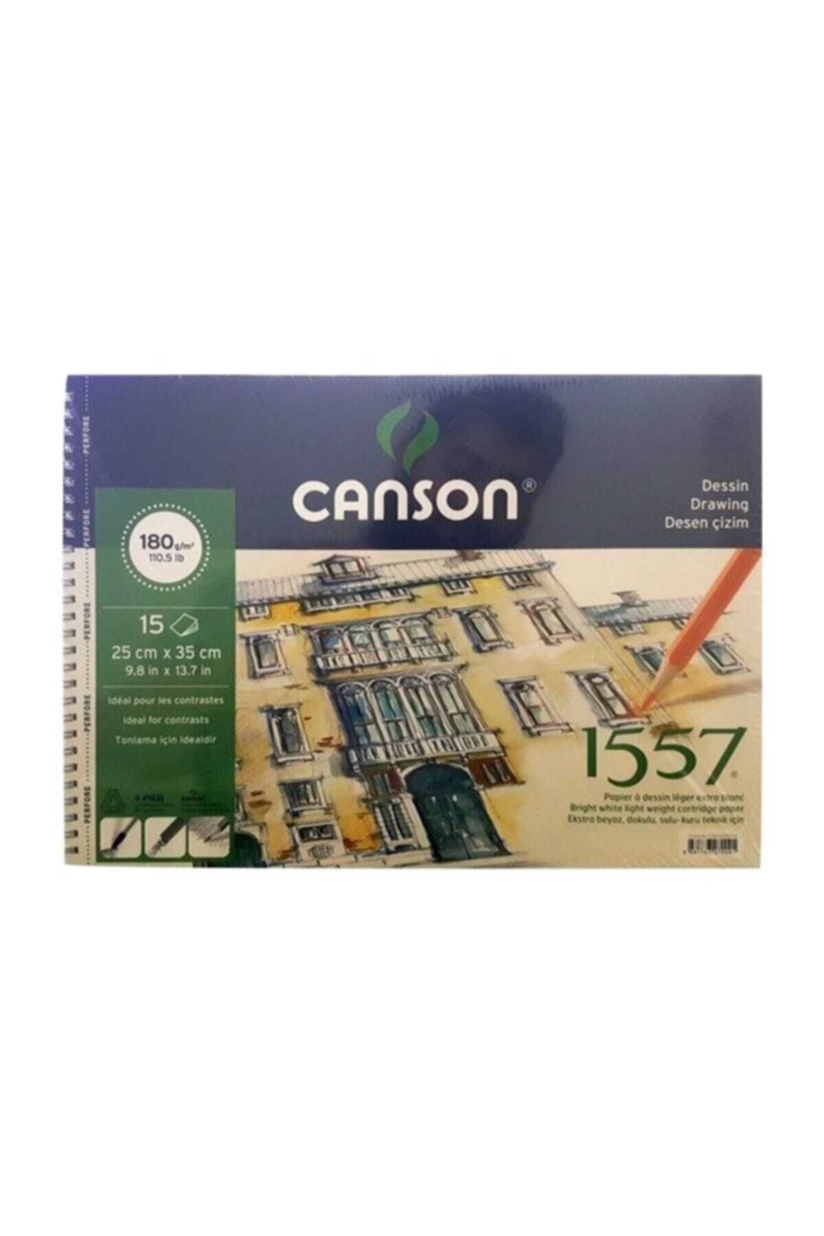 Canson 1557 25X35 Çizim Bloğu 180Gr 15yp