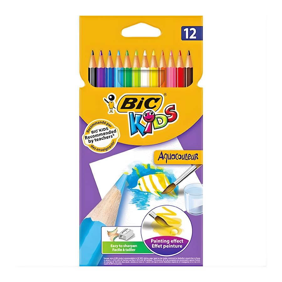 Bic Aquacouleur 12li Sulu Boya Kalemi Seti 8575614