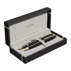 Scrikss 35 Dolma Ve Tükenmez Kalem M. Siyah Altın