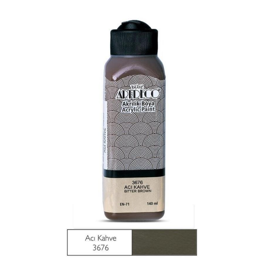 Akrilik  Boya 3676 140 Ml Acı Kahve Artdeco