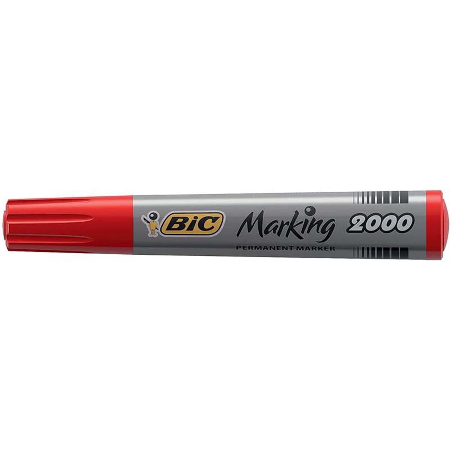 Bic Marker Kırmızı Yuvarlak Uç 2000-06