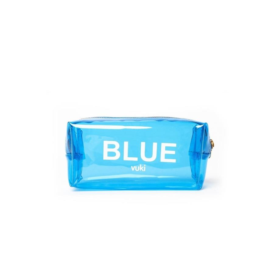 Vuki Renkli Şeffaf Ferm. Kalem Kutu Mavi