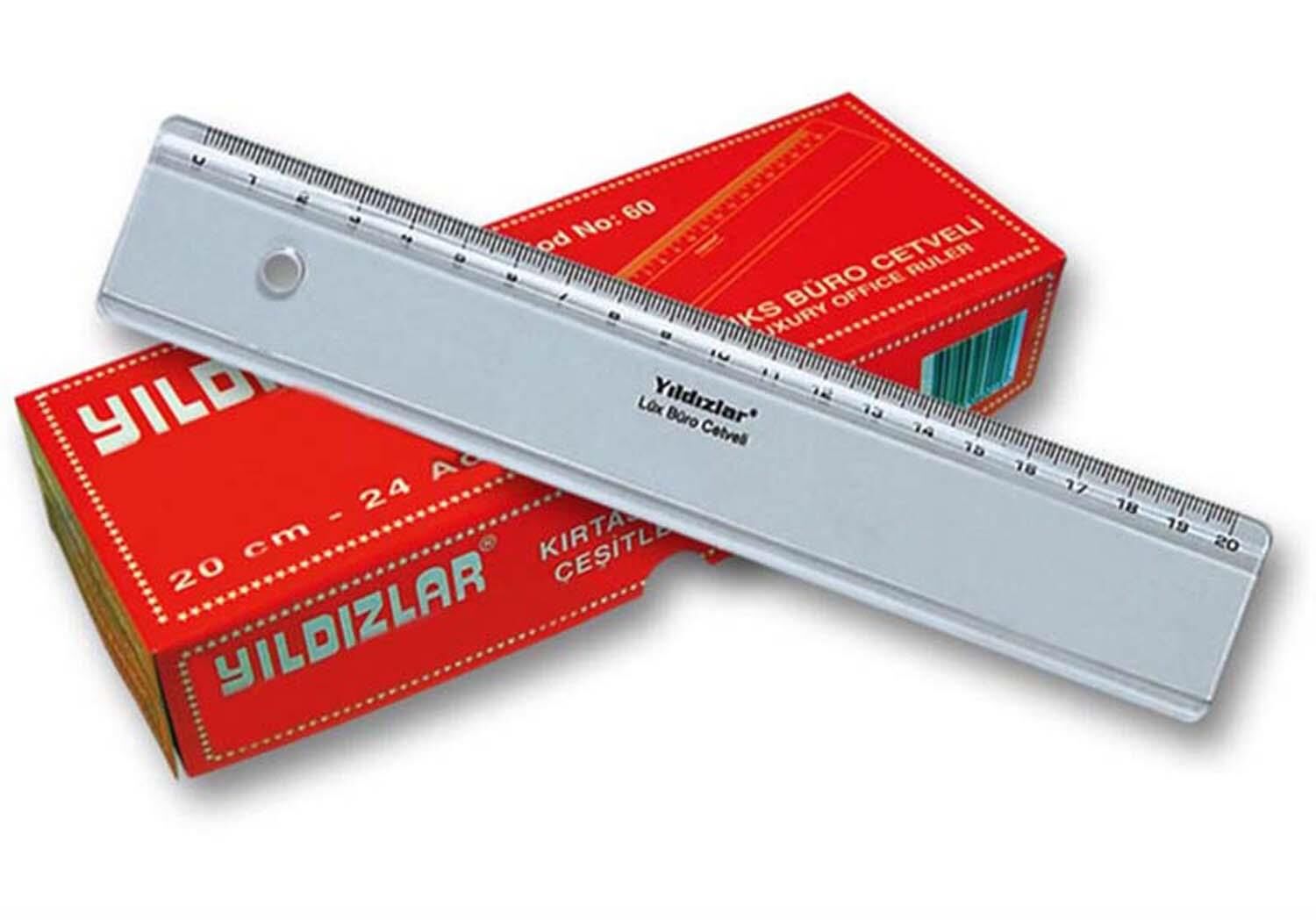 Cetvel Plastık Luks Buro 20Cm Yıldızlar 060