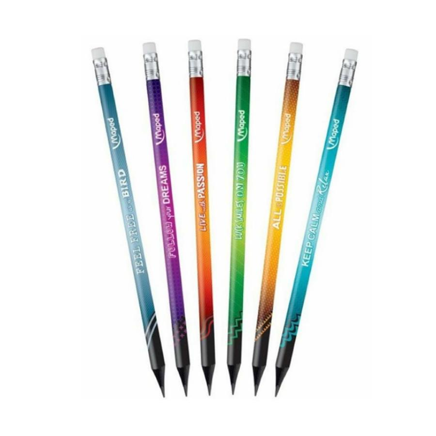 Maped Black Pep S Energy Silgili Kurşun Kalem