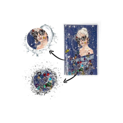 Vuki Sulu Kapaklı Mini Defter Gırl Power