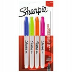 Sharpıe 4Lu Fıne Permanent Markor Canlı Renkler