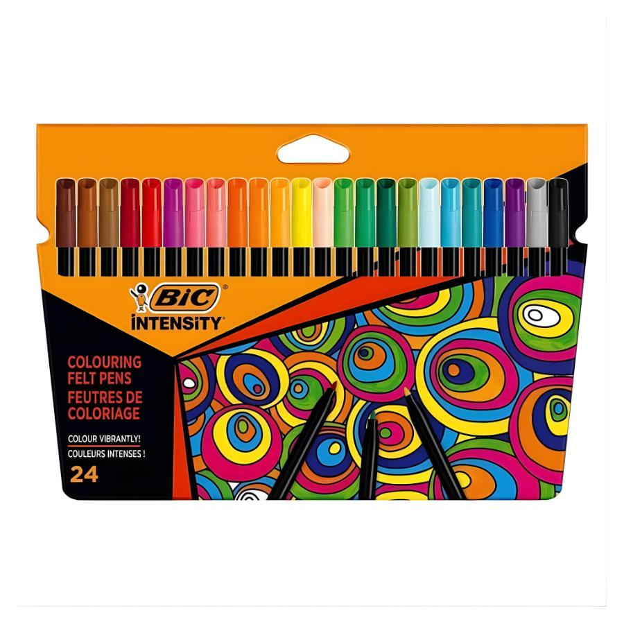 Bic Intensity Keçeli Boya Kalemi 24 Renk