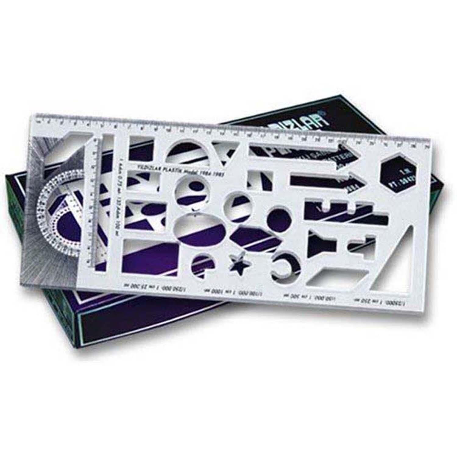 Ctv.Ölçekli Şablon Cetvel 30 Cm 007