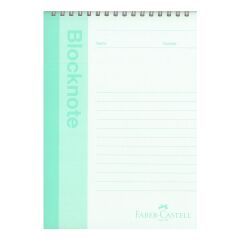 Faber Castel Bloknot Pastel Renk A5 70gr 80yp Karton Kapak Çizgili Defter