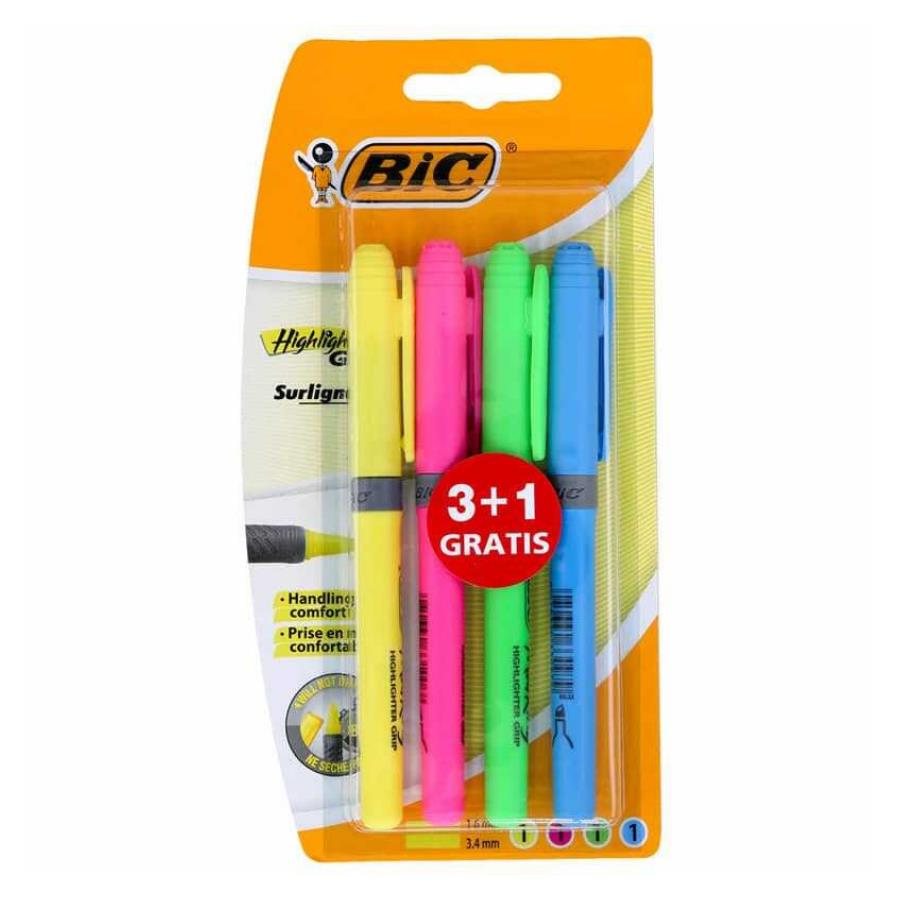 Bic Grip Fosforlu Kalem 4 Renk 951473
