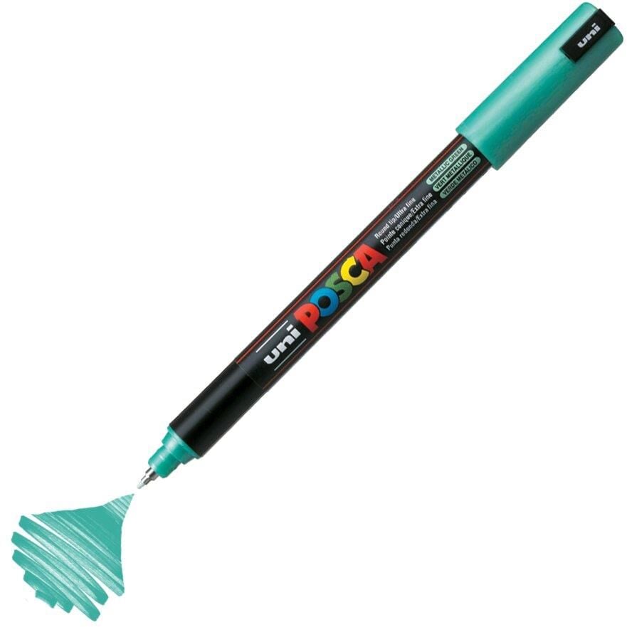Unı Posca Pc-1Mr 0.7 Met.Yesıl Su Bazlı Postermark