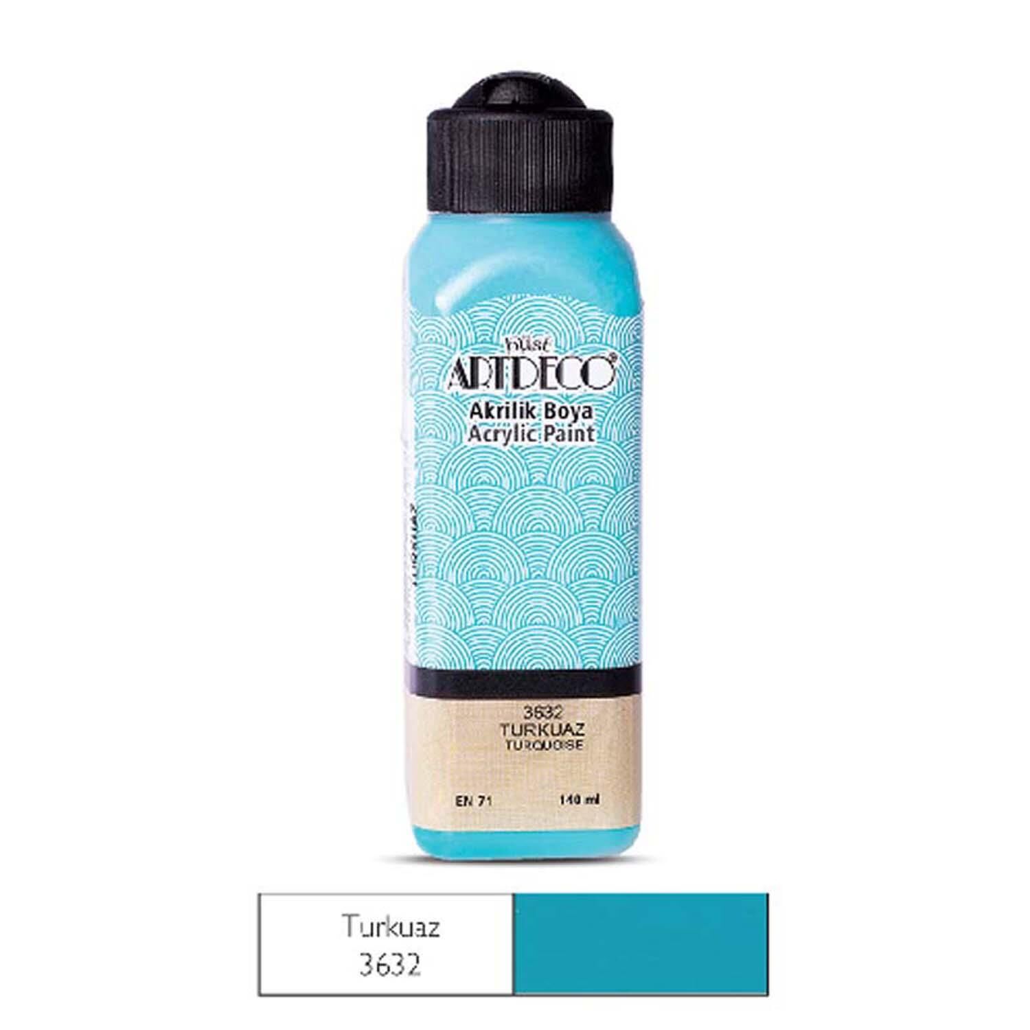Akrilik  Boya 3632 140 Ml Turkuaz Artdeco