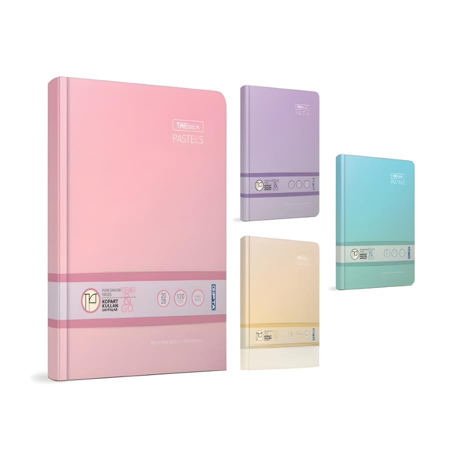 Gıpta Thebook Pastels 14x20 120yp İp.Dik.Sert Kpk Defter Çizgisiz