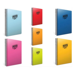Gıpta Punto A4 PP Kapak Spiralli Defter Çizgili 200yp 6546