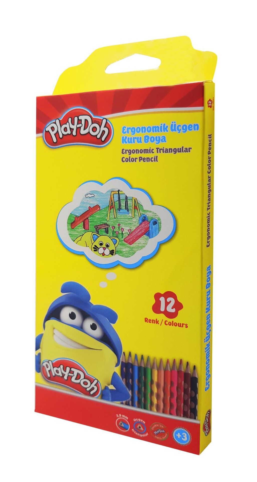 Play-Doh Oluklu Kuruboya 12Li