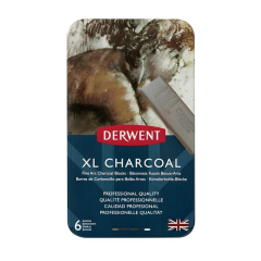 Derwent 6'Lı Charcoal Xl Füzen Teneke 2306196