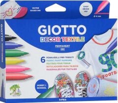 Gıotto Decor 6Lı Textıle Kalemı Set
