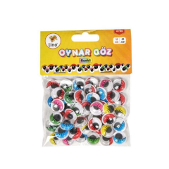 Lino Oynar Göz 15mm Renkli 50li