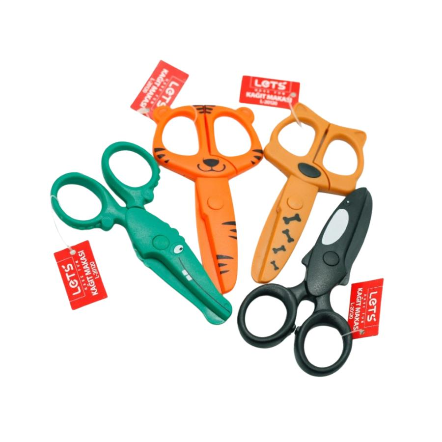 Lets Sevimli Hayvanlar Plastik Öğrenci Makası