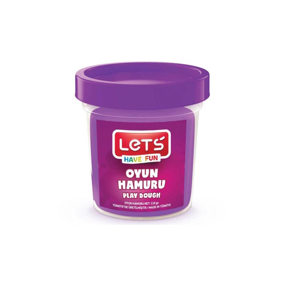 LETS Tek Renk  Oyun Hamuru Mor 115 gr.