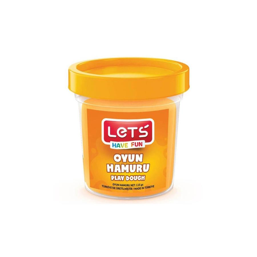 LETS Tek Renk  Oyun Hamuru Turuncu 115 gr.