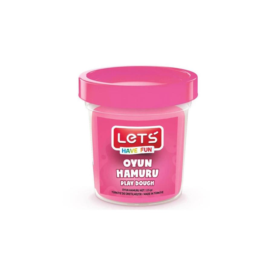 LETS Tek Renk  Oyun Hamuru Pembe 115 gr.