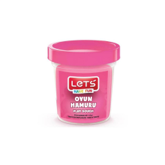 LETS Tek Renk  Oyun Hamuru Pembe 115 gr.