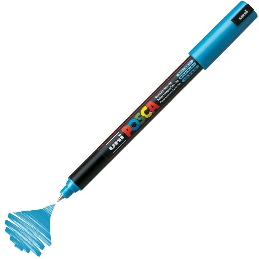 Unı Posca Pc-1Mr 0.7 Met.Mavı Su Bazlı Poster Markor
