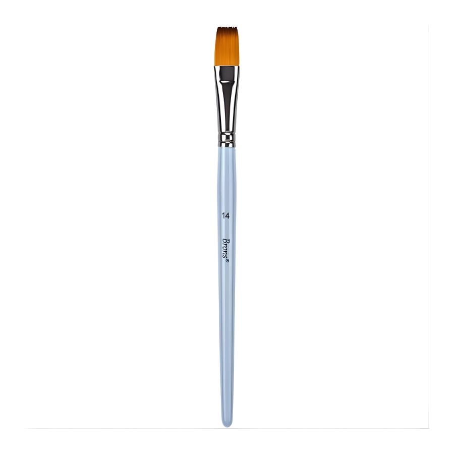Brons 200F Serisi Yağlı Kısa Sap Fırça No:14