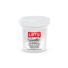 LETS Tek Renk  Oyun Hamuru Beyaz 115 gr.