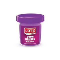 LETS Tek Renk  Oyun Hamuru Neon Mor 115 gr.