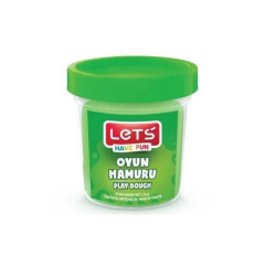 LETS Tek Renk  Oyun Hamuru Neon Yeşil 115 gr.
