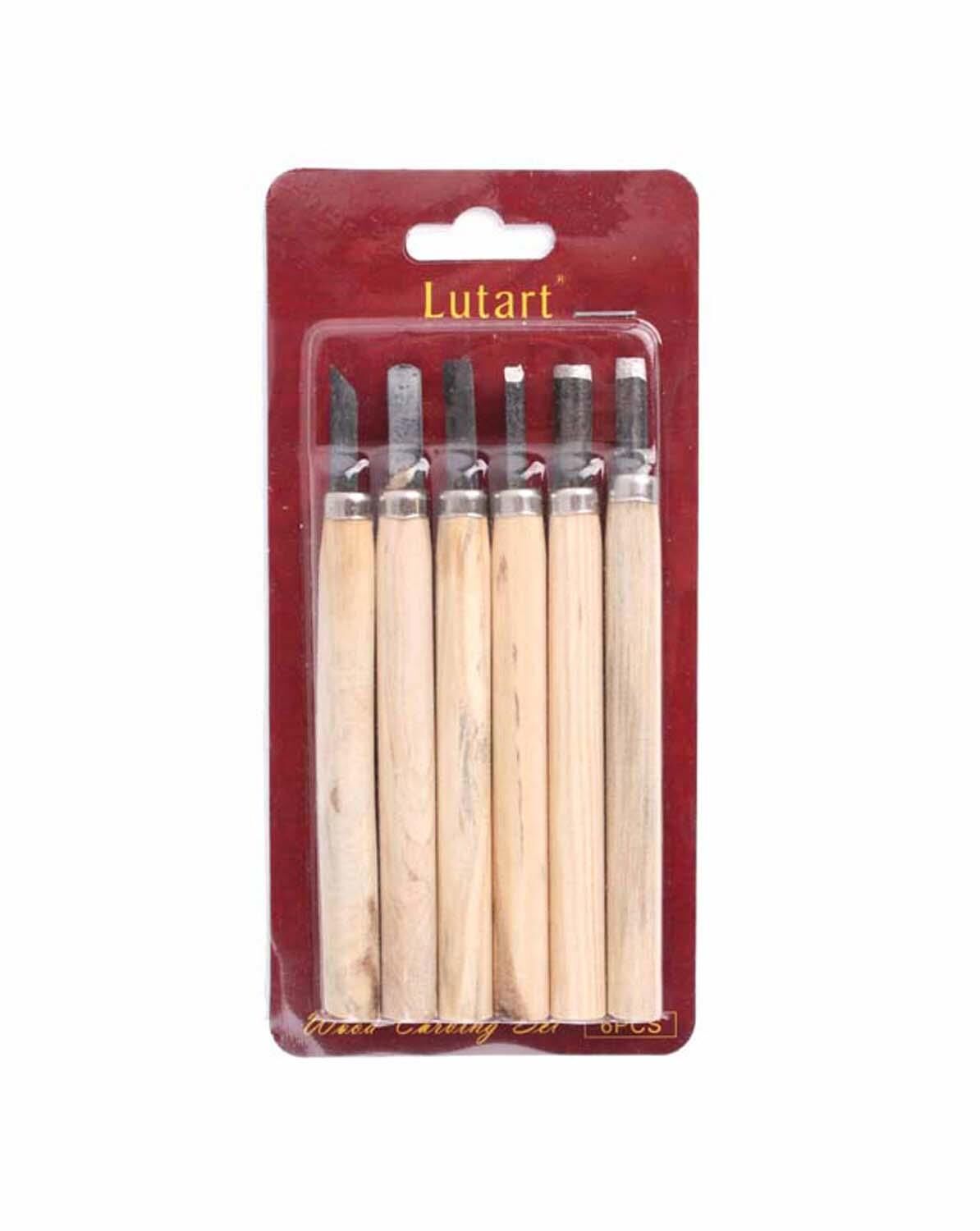 Lutart 6'Lı Ahşap Oyma Seti  La-7006